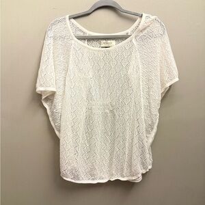 Sonoma White Textured Blouse